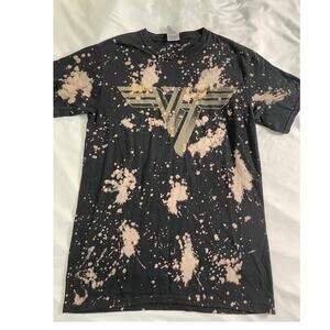 Van Halen Bleach Splatter effect Band T-shirt SZ Small